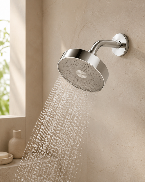 VEYRA Filtered Showerhead - Chrome instalado